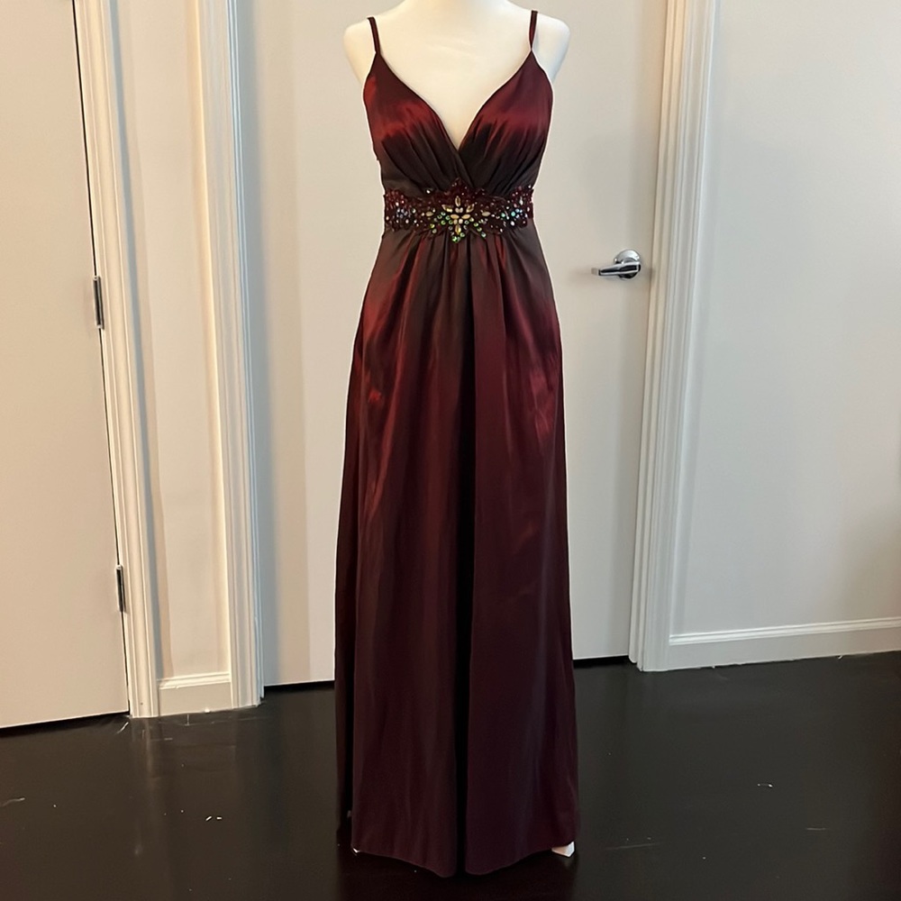 Prom Dress Silk Red Size 2
